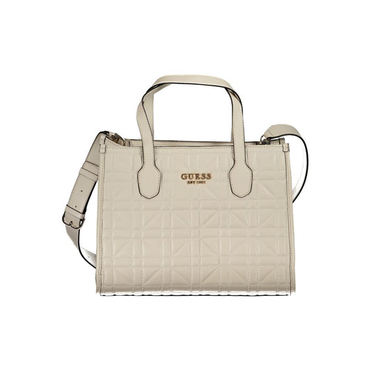 Guess Jeans Beige Polyethylen Handtasche