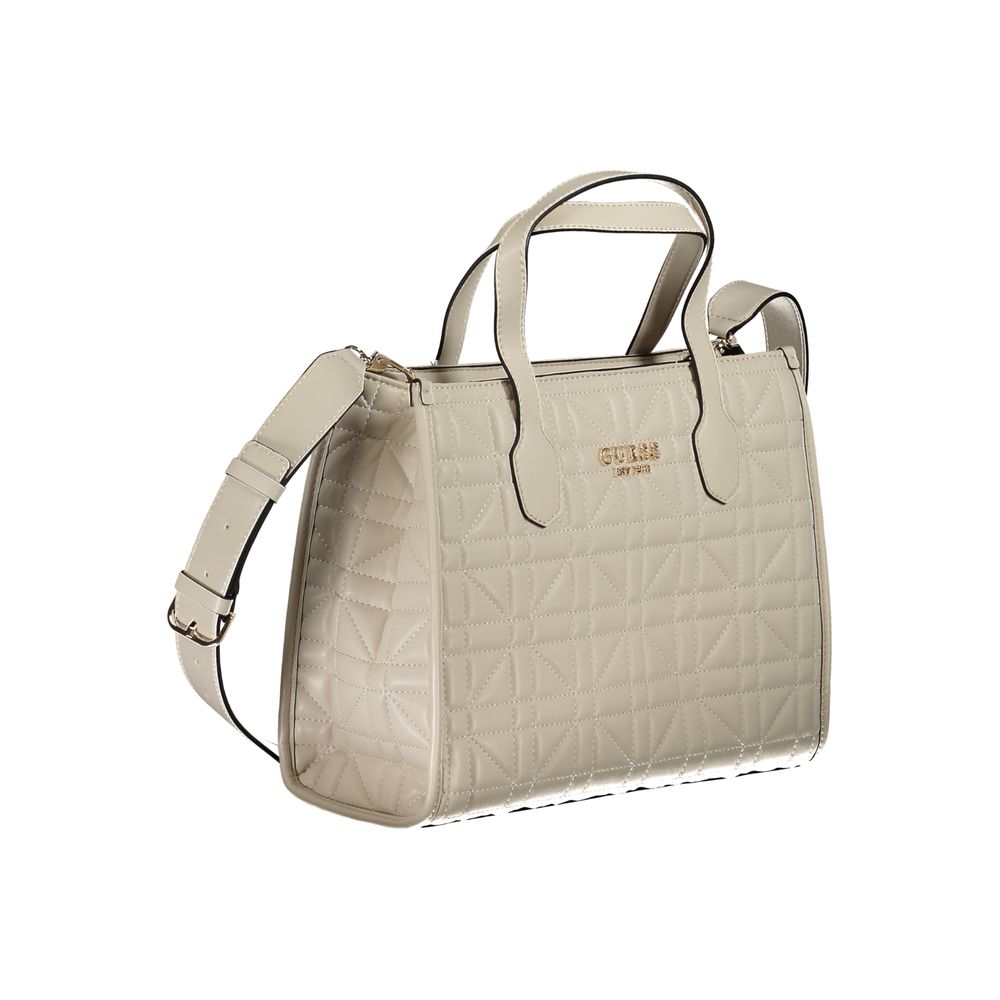 Guess Jeans Beige Polyethylen Handtasche