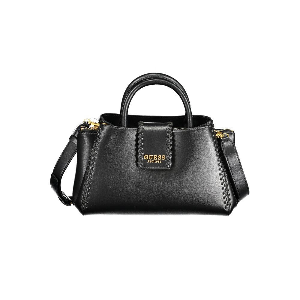 Guess Jeans Schwarze Polyethylen-Handtasche