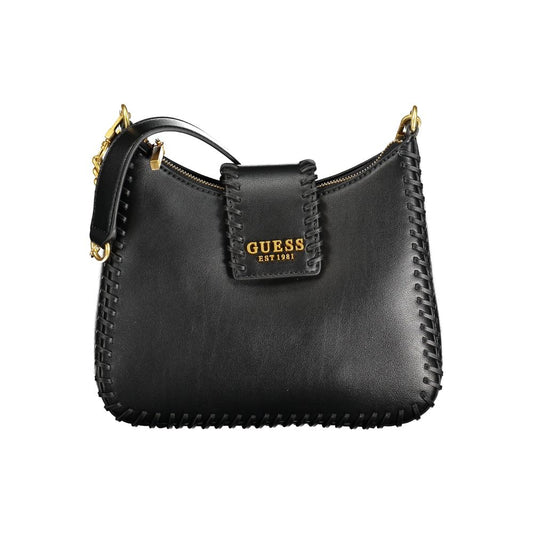 Guess Jeans Schwarze Polyethylen-Handtasche