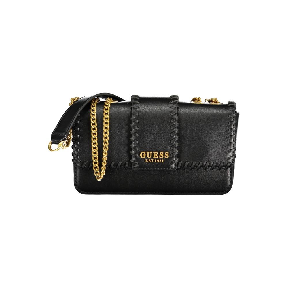 Guess Jeans Schwarze Polyethylen-Handtasche