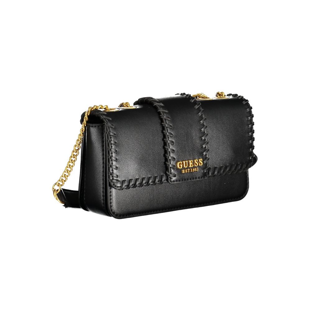 Guess Jeans Schwarze Polyethylen-Handtasche