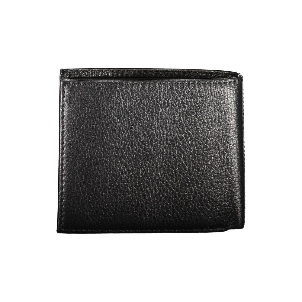 Tommy Hilfiger Schwarzes Leder Portemonnaie