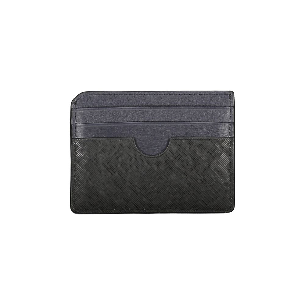 Tommy Hilfiger Schwarzes Leder Portemonnaie