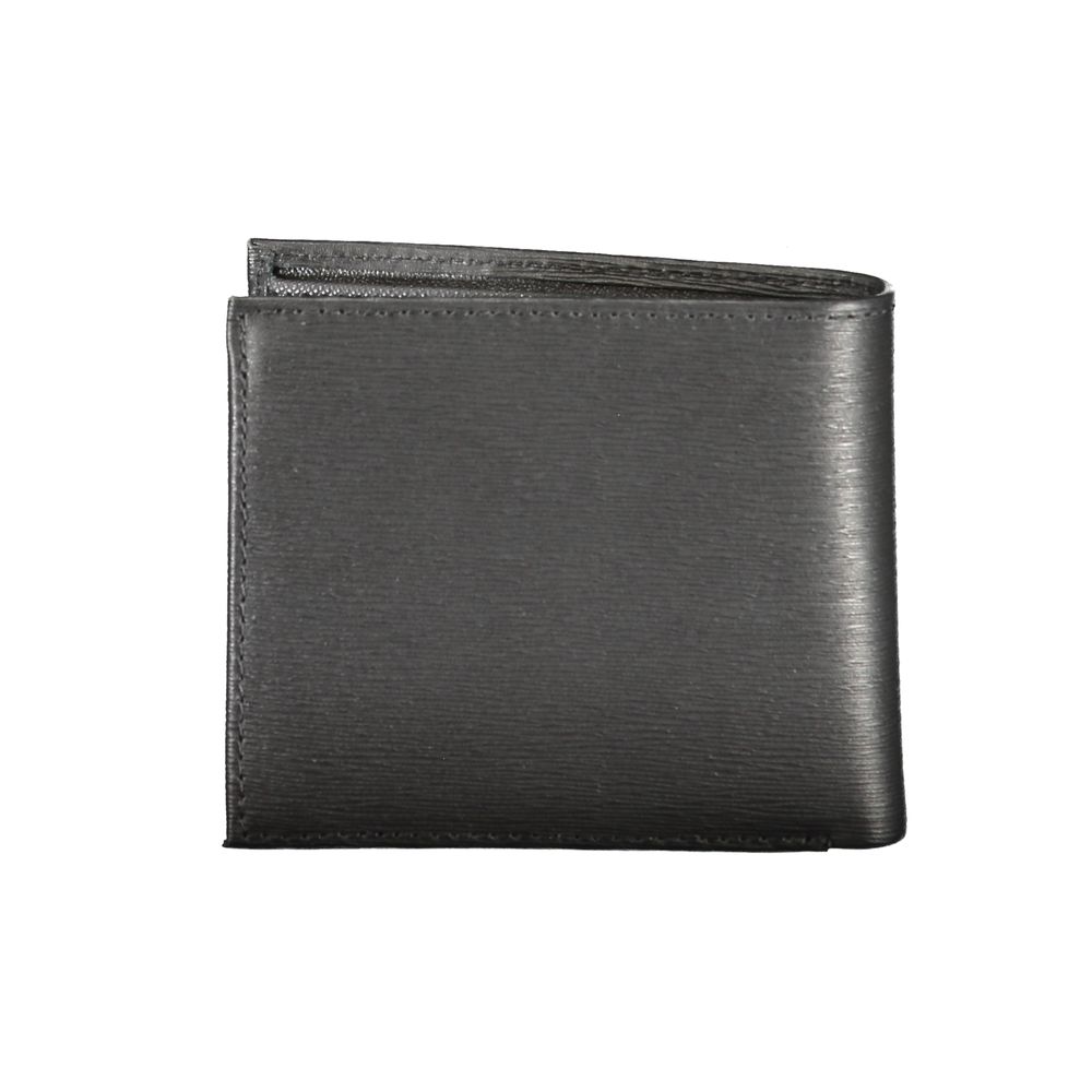 Tommy Hilfiger Schwarzes Leder Portemonnaie