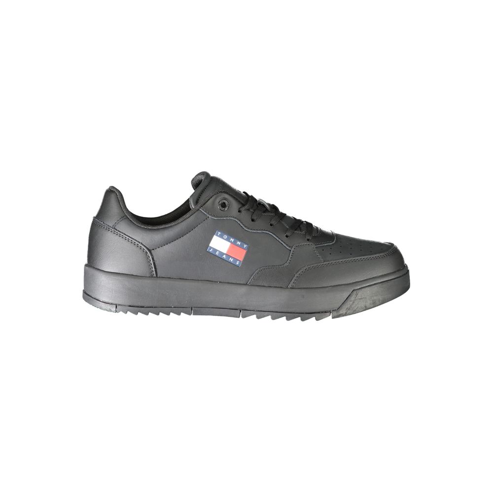 Tommy Hilfiger Schwarzer Polyethylen Herren Sneaker