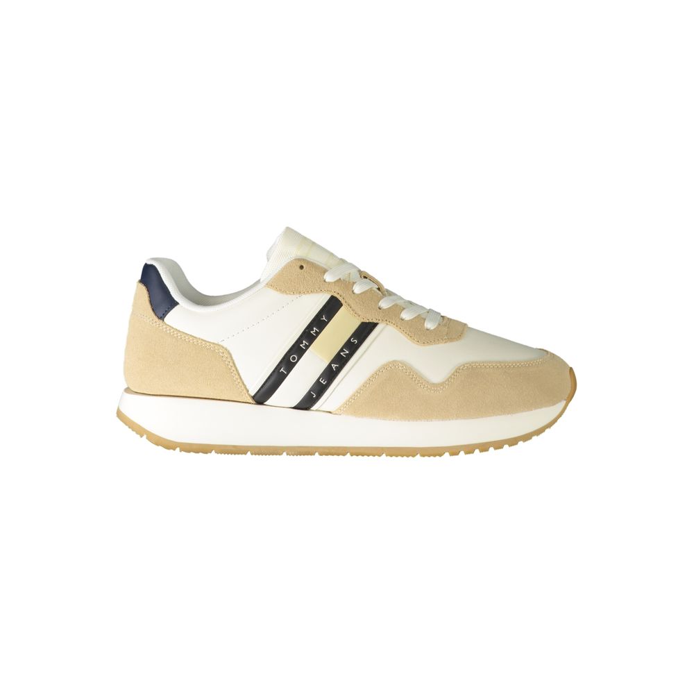 Tommy Hilfiger Beige Leder Herren Sneaker