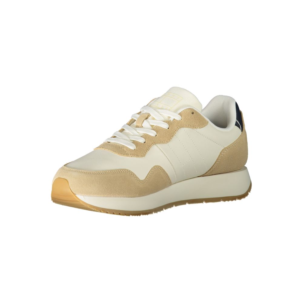 Tommy Hilfiger Beige Leder Herren Sneaker