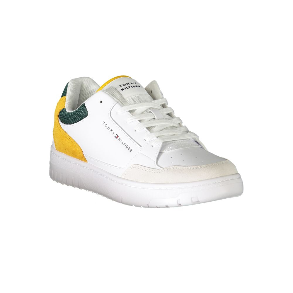 Tommy Hilfiger Weißes Polyethylen Herren Sneaker