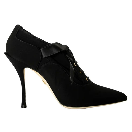 Dolce & Gabbana Schwarzer Viskose-Pumps