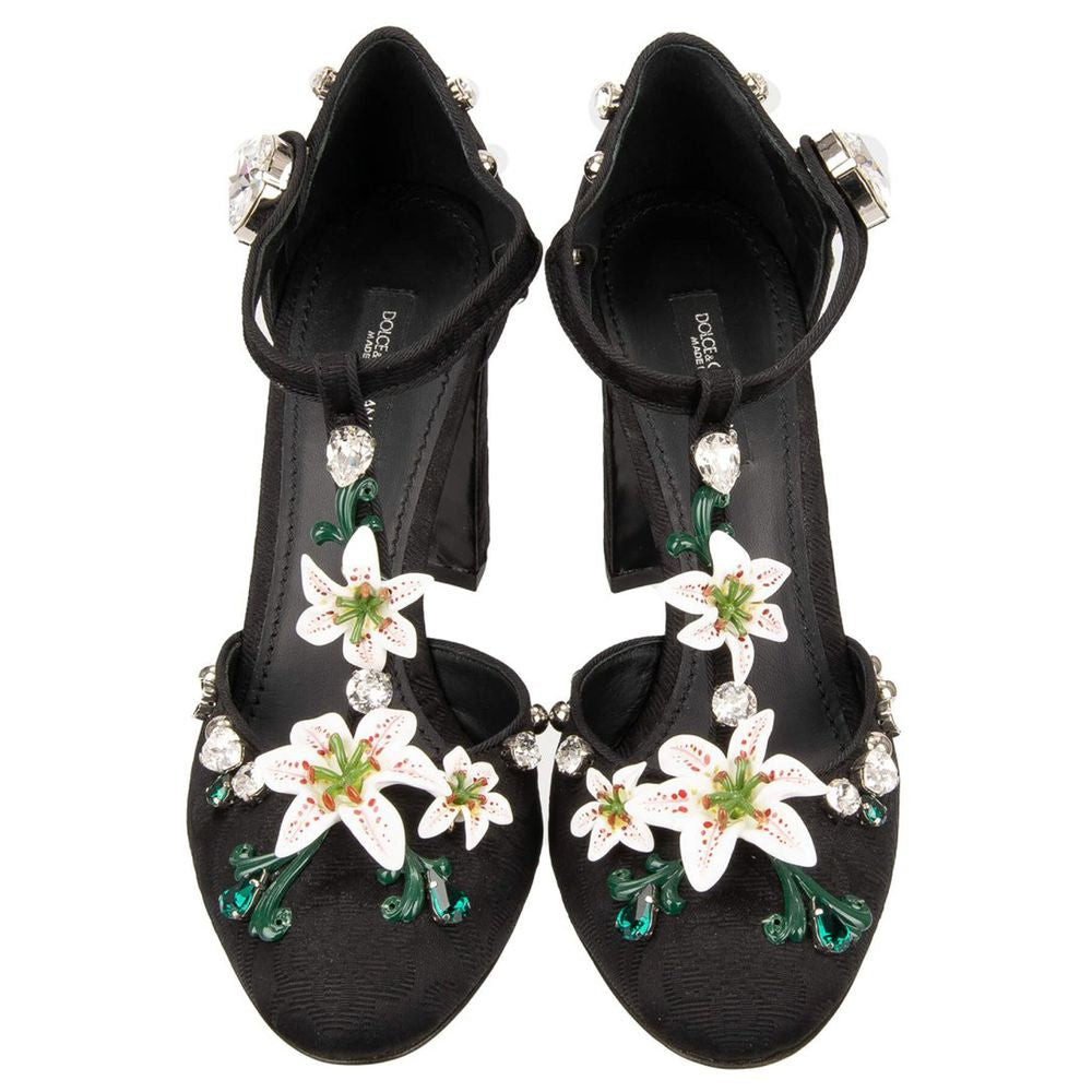 Dolce & Gabbana Schwarzer Viskose-Pumps