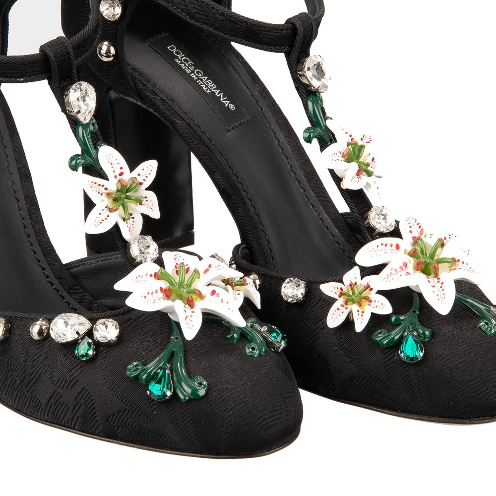 Dolce & Gabbana Schwarzer Viskose-Pumps