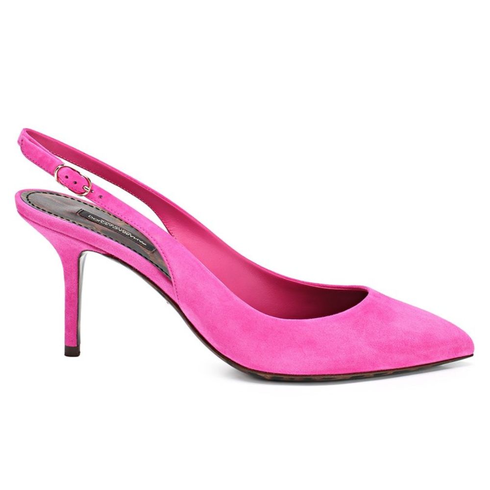 Dolce & Gabbana Fuchsia Leder Di Capra Pumps