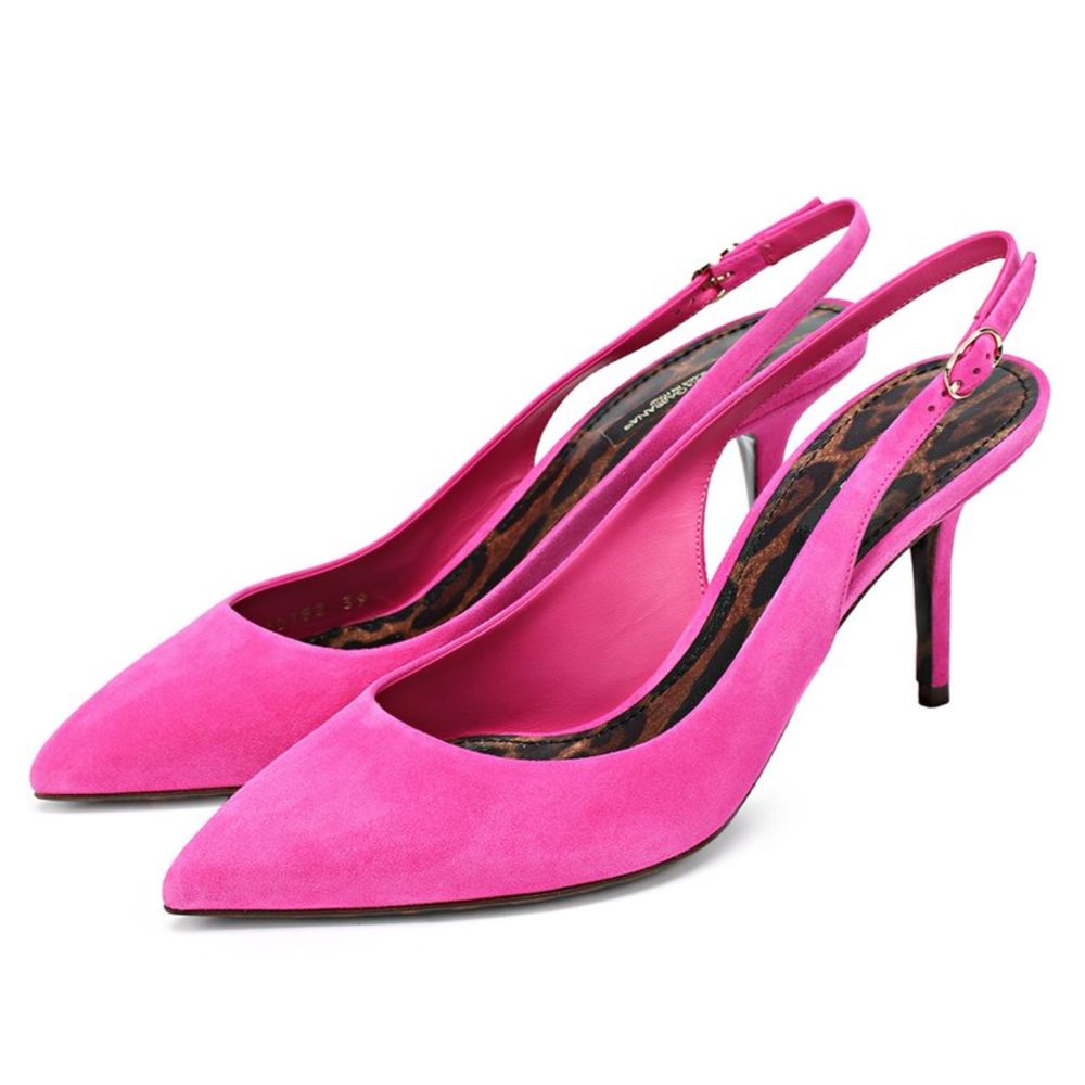 Dolce & Gabbana Fuchsia Leder Di Capra Pumps