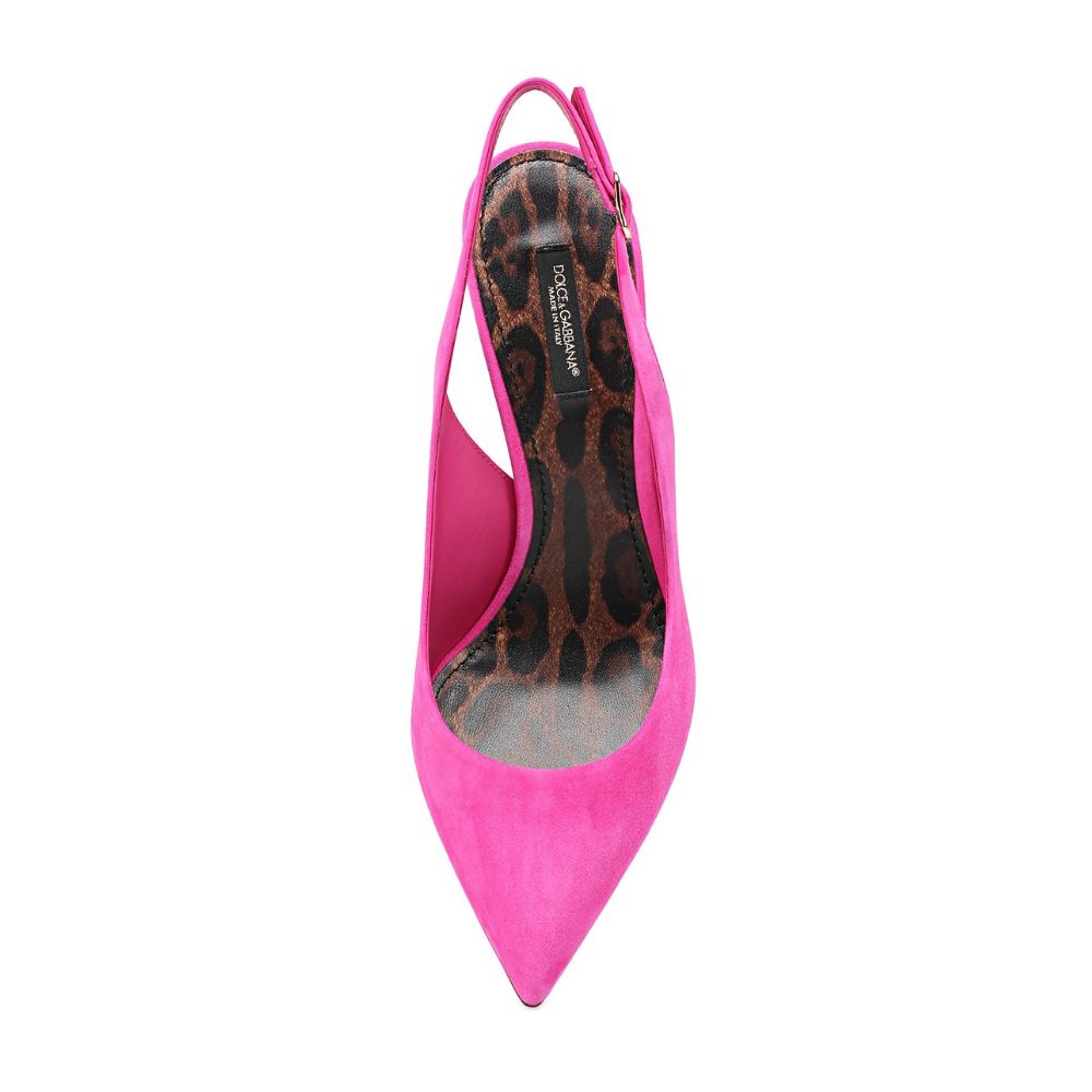 Dolce & Gabbana Fuchsia Leder Di Capra Pumps