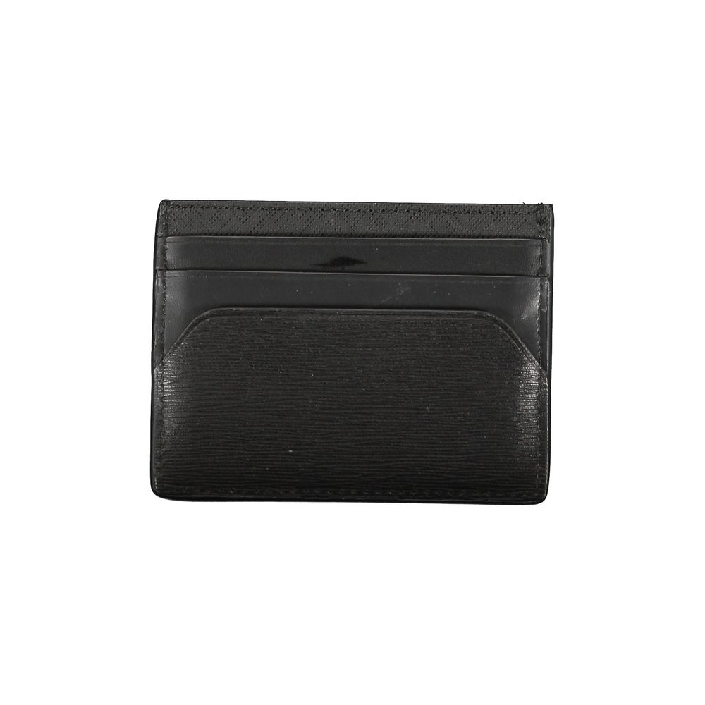 Tommy Hilfiger Schwarzes Leder Portemonnaie