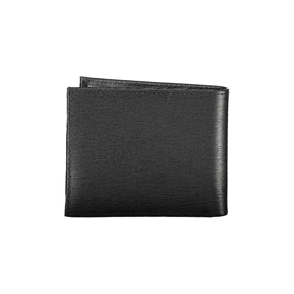 Tommy Hilfiger Schwarzes Leder Portemonnaie