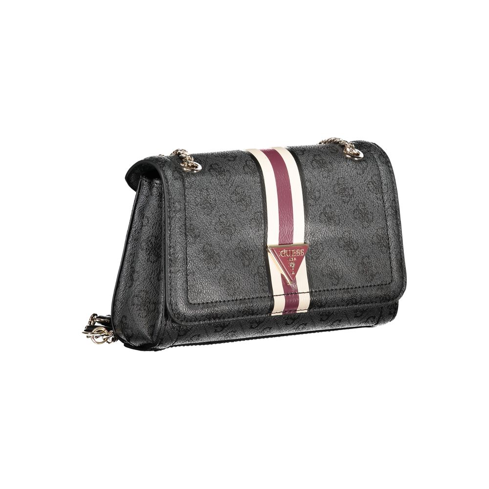 Guess Jeans Schwarze Polyethylen-Handtasche