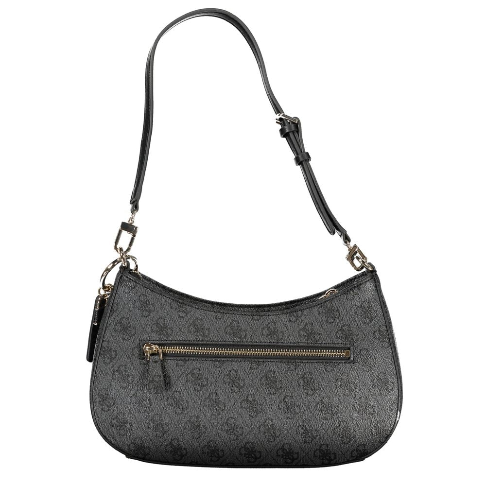 Guess Jeans Schwarze Polyethylen-Handtasche