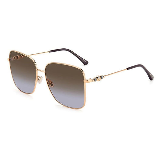 Jimmy Choo Goldene Metall-Sonnenbrille