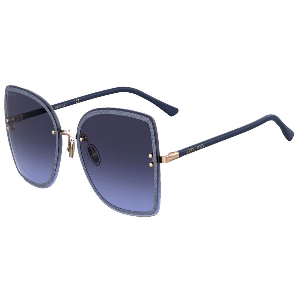 Jimmy Choo Blaue Kunstharz-Sonnenbrille