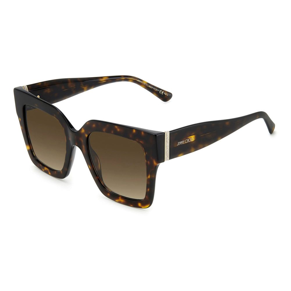 Jimmy Choo Braune Acetat-Sonnenbrille