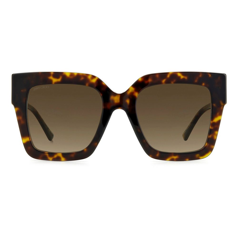 Jimmy Choo Braune Acetat-Sonnenbrille