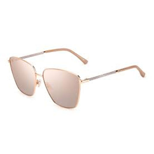 Jimmy Choo Rosa Metall-Sonnenbrille