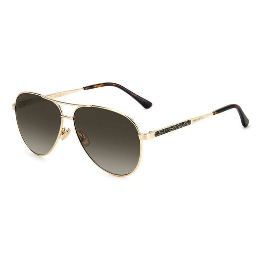 Jimmy Choo Goldene Metall-Sonnenbrille