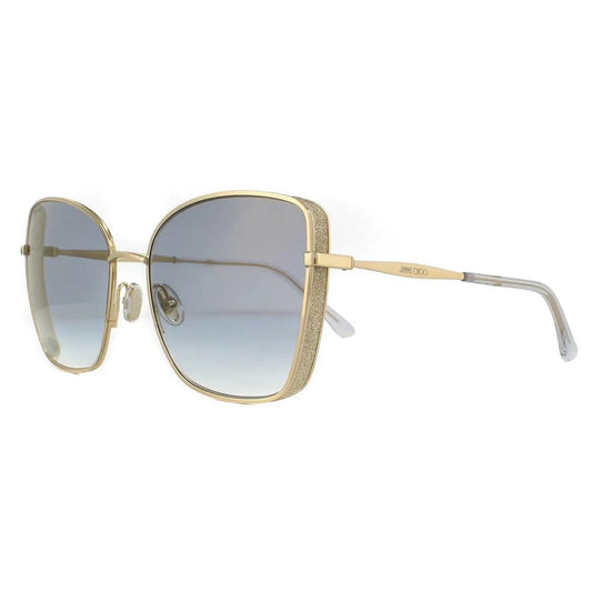 Jimmy Choo Rosa Metall-Sonnenbrille