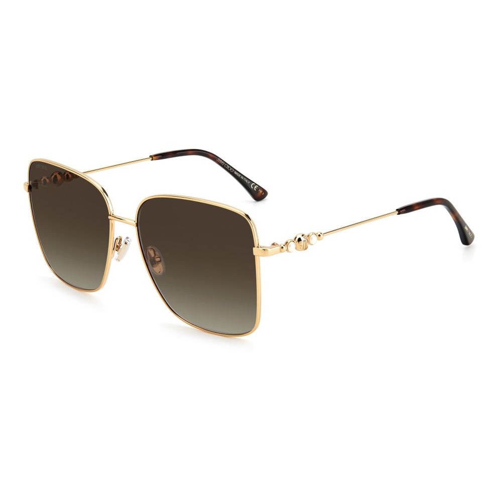 Jimmy Choo Goldene Metall-Sonnenbrille