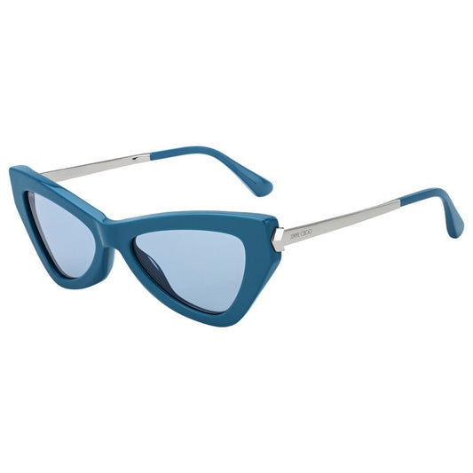 Jimmy Choo Blaue Plastiksonnenbrille