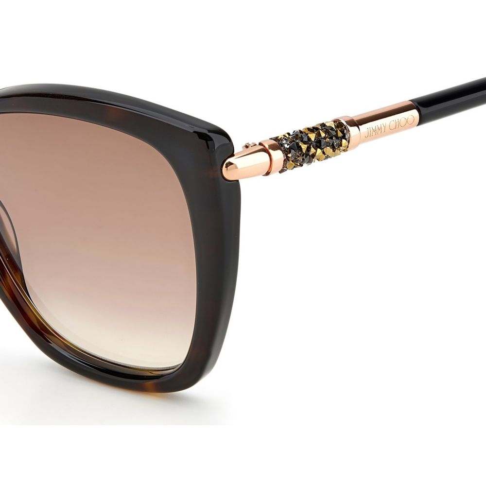 Jimmy Choo Braune Plastiksonnenbrille