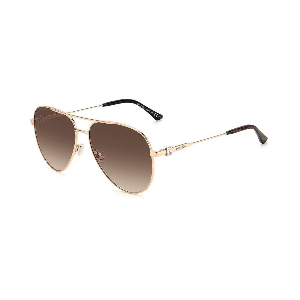 Jimmy Choo Goldene Metall-Sonnenbrille