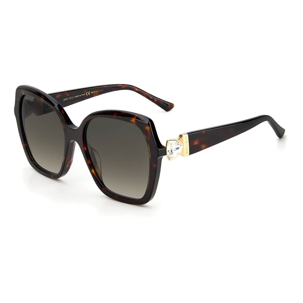 Jimmy Choo Braune Acetat-Sonnenbrille