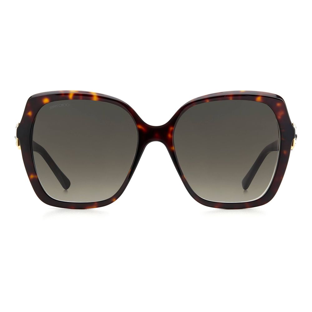 Jimmy Choo Braune Acetat-Sonnenbrille