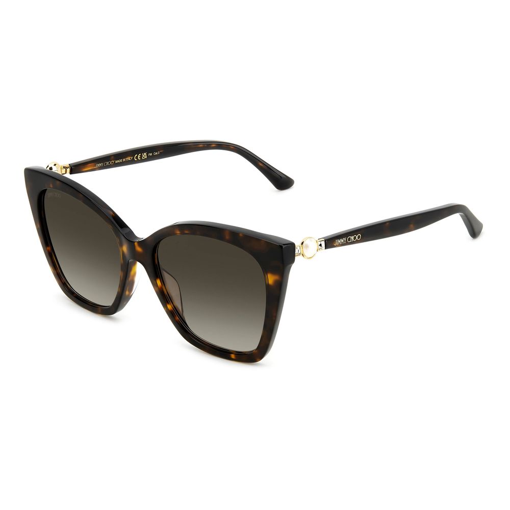 Jimmy Choo Braune Acetat-Sonnenbrille