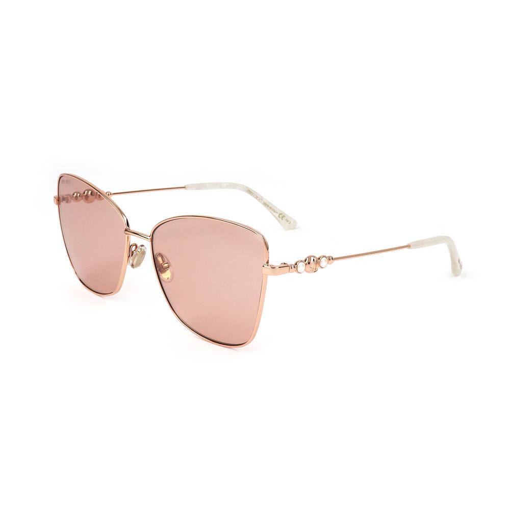 Jimmy Choo Goldene Metall-Sonnenbrille