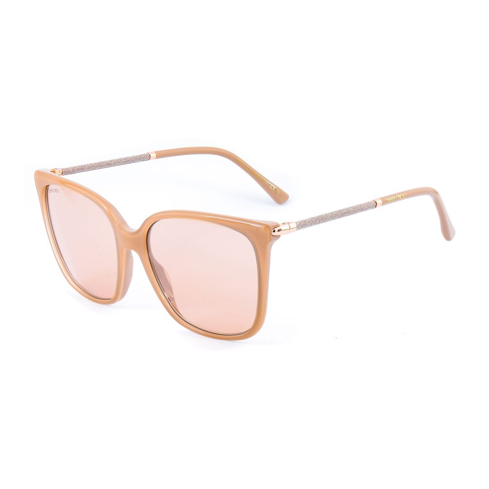 Jimmy Choo Rosa Metall-Sonnenbrille