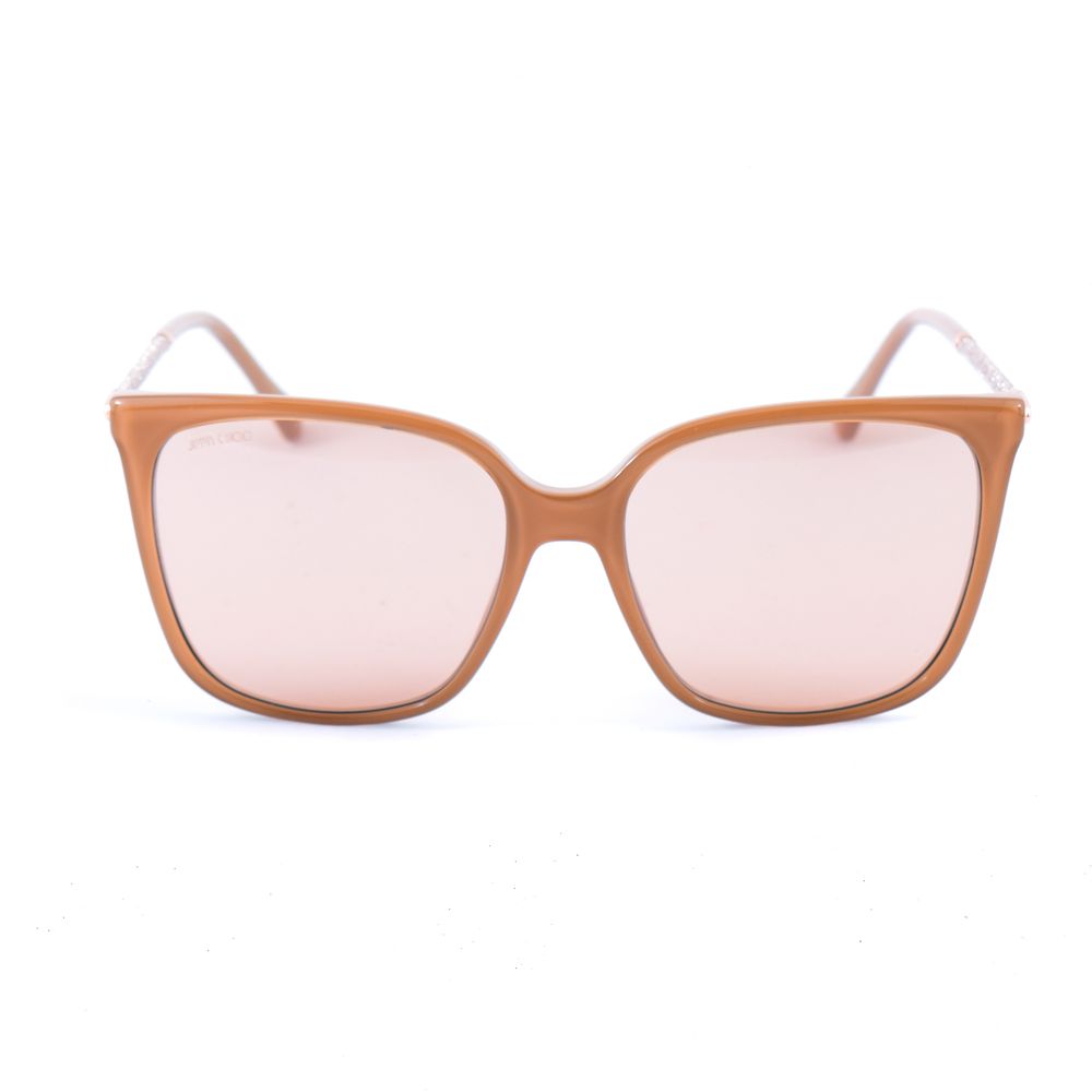 Jimmy Choo Rosa Metall-Sonnenbrille