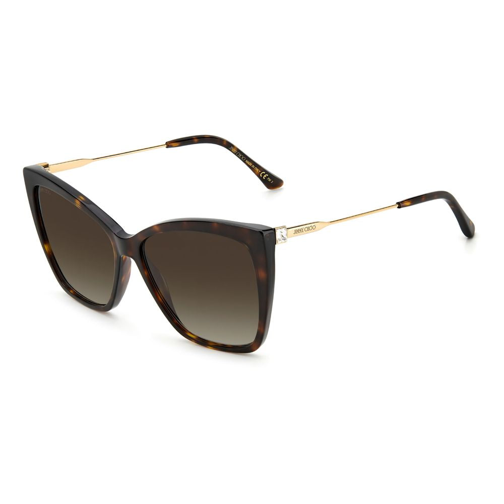 Jimmy Choo Goldene Metall-Sonnenbrille