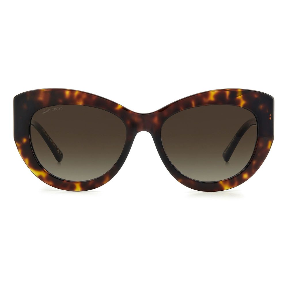 Jimmy Choo Braune Acetat-Sonnenbrille