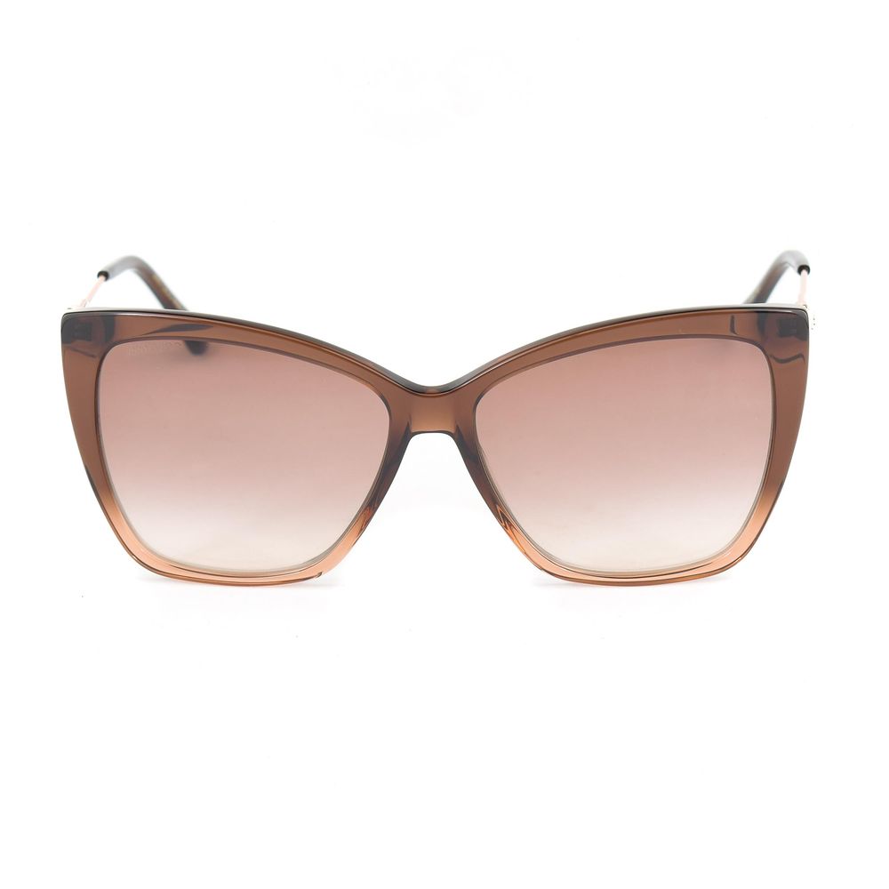 Jimmy Choo Braune Metall-Sonnenbrille