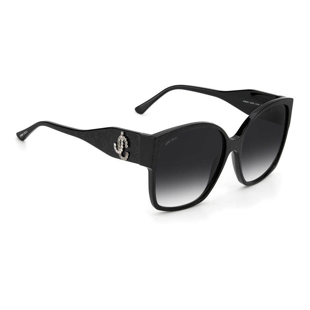 Jimmy Choo Schwarze Acetat-Sonnenbrille