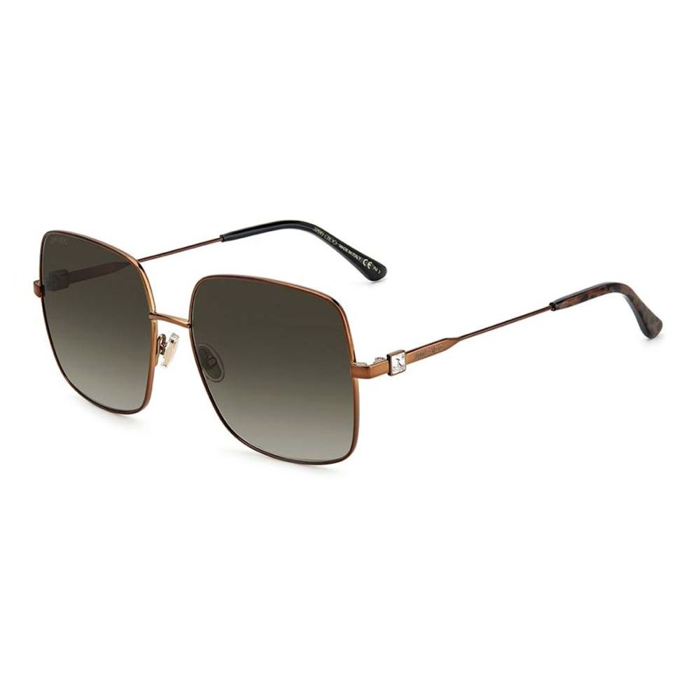 Jimmy Choo Braune Metall-Sonnenbrille