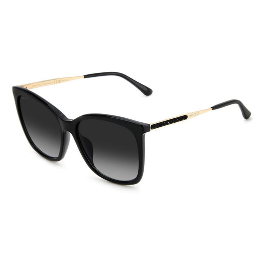 Jimmy Choo Schwarze Metall-Sonnenbrille