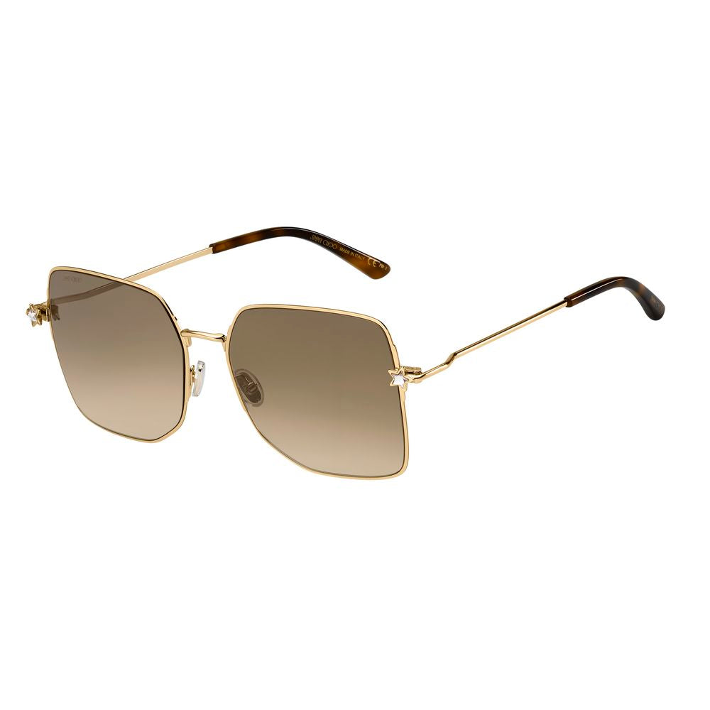 Jimmy Choo Goldene Metall-Sonnenbrille