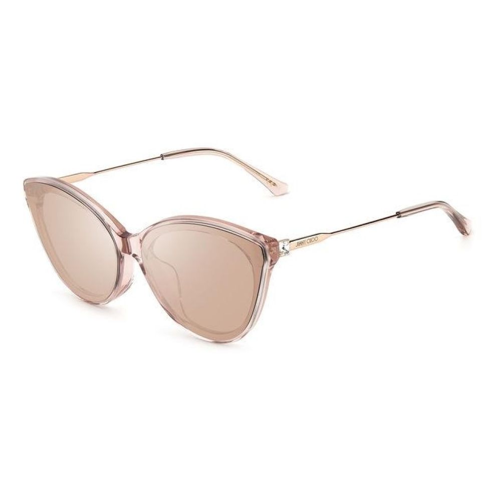 Jimmy Choo Rosa Metall-Sonnenbrille