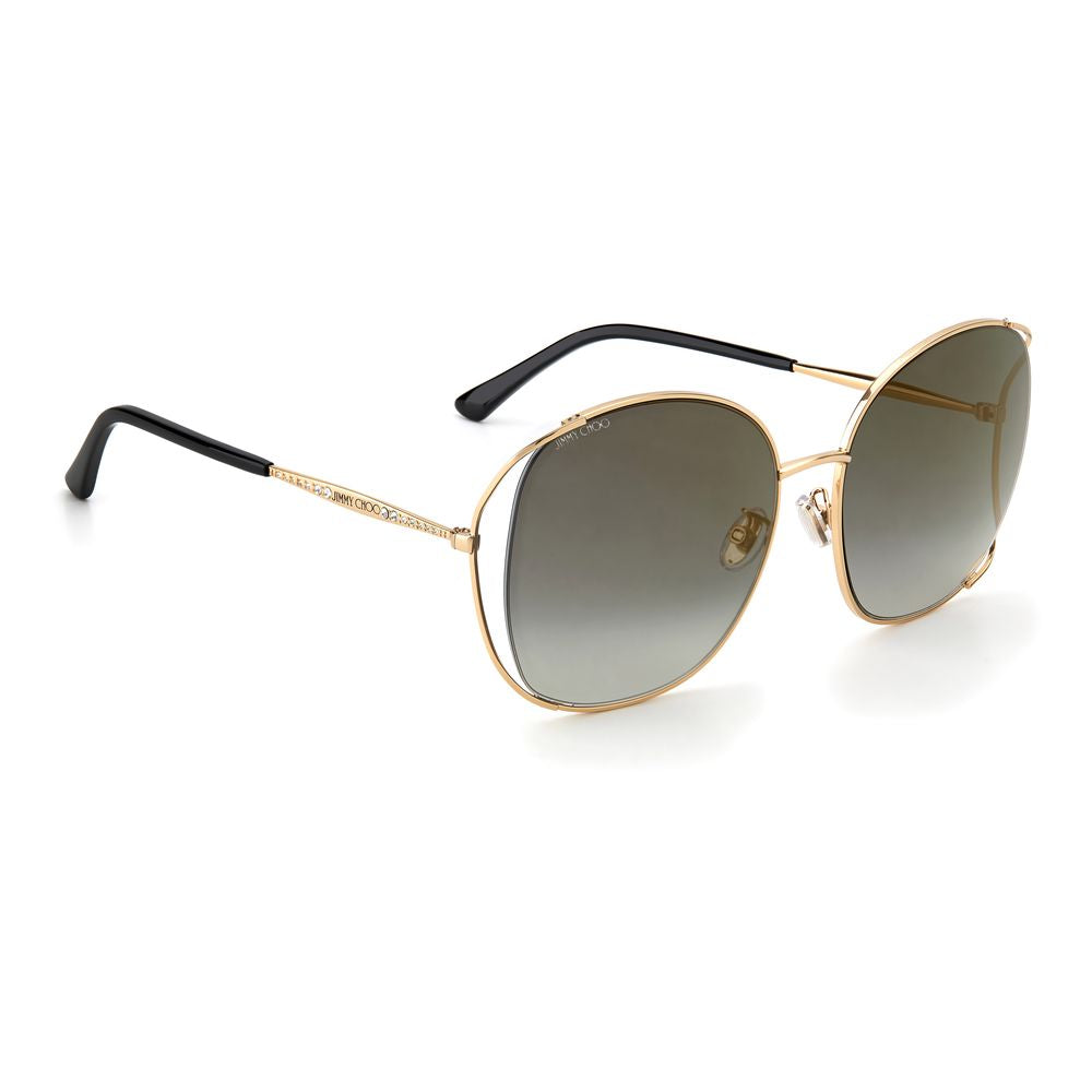 Jimmy Choo Roségoldene Metall-Sonnenbrille