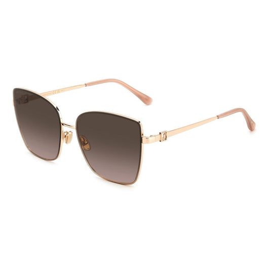 Jimmy Choo Rosa Metall-Sonnenbrille